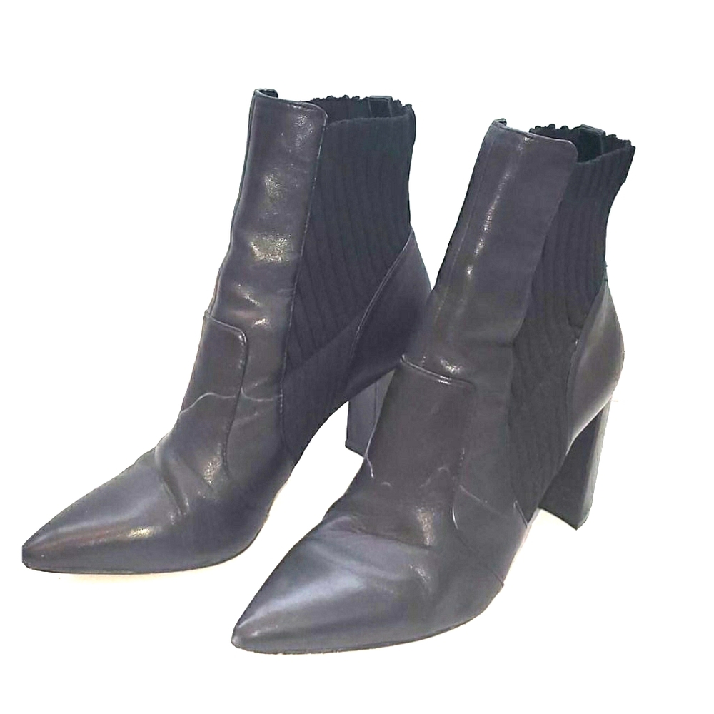 SOLE SOCIETY BLACK ANKLE BOOTS